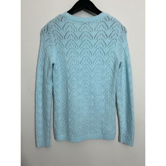 Talbots Women's Sweater Turquoise Blue Soft Pullover Soft Crew Neck Size XS - Picture 2 of 6